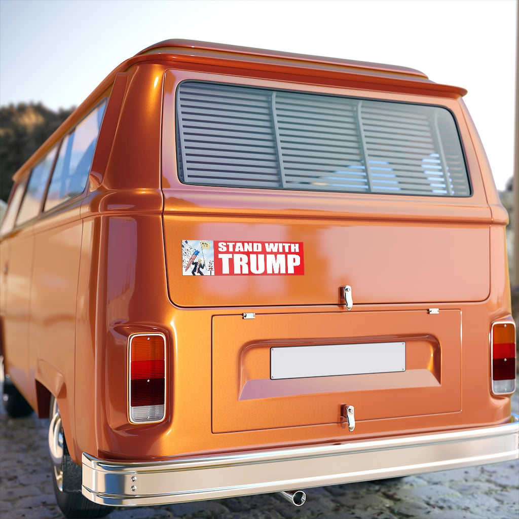 Stand With Trump Bumper Sticker - ALG Merch Store